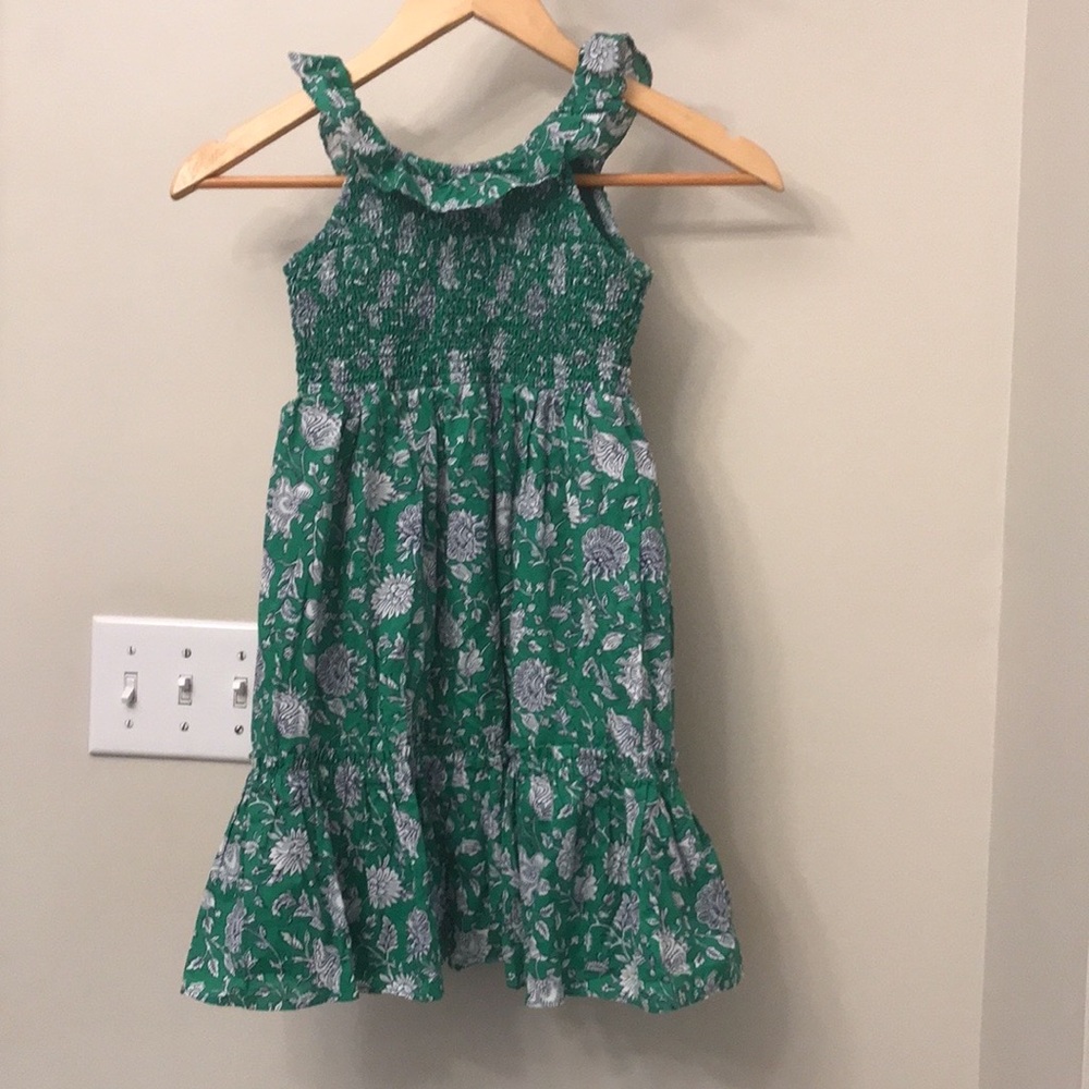Crewcuts Girl’s Ruffle Shoulder Floral Dress